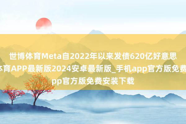 世博体育Meta自2022年以来发债620亿好意思元-世博体育APP最新版2024安卓最新版_手机app官方版免费安装下载