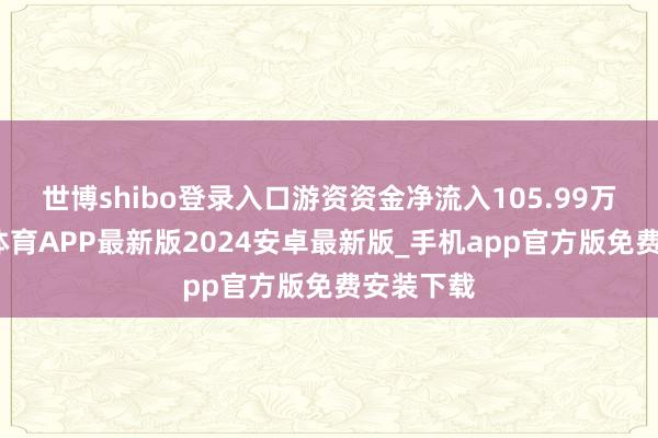 世博shibo登录入口游资资金净流入105.99万元-世博体育APP最新版2024安卓最新版_手机app官方版免费安装下载