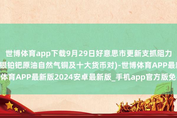 世博体育app下载9月29日好意思市更新支抓阻力：18品种支抓阻力(金银铂钯原油自然气铜及十大货币对)-世博体育APP最新版2024安卓最新版_手机app官方版免费安装下载